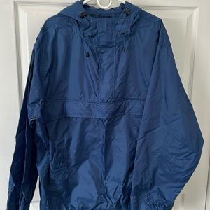 1/4 zip hooded windbreaker